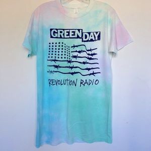 Green Day Revolution tie Dye T shirt
